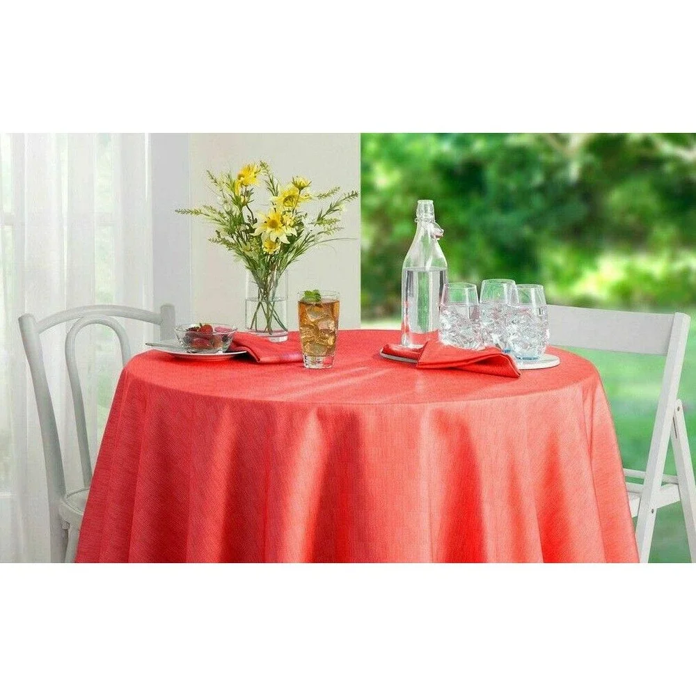 Arlee Baked Apple Red Fabric Outdoor Indoor Tablecloth 60 x 84 Holiday Christmas